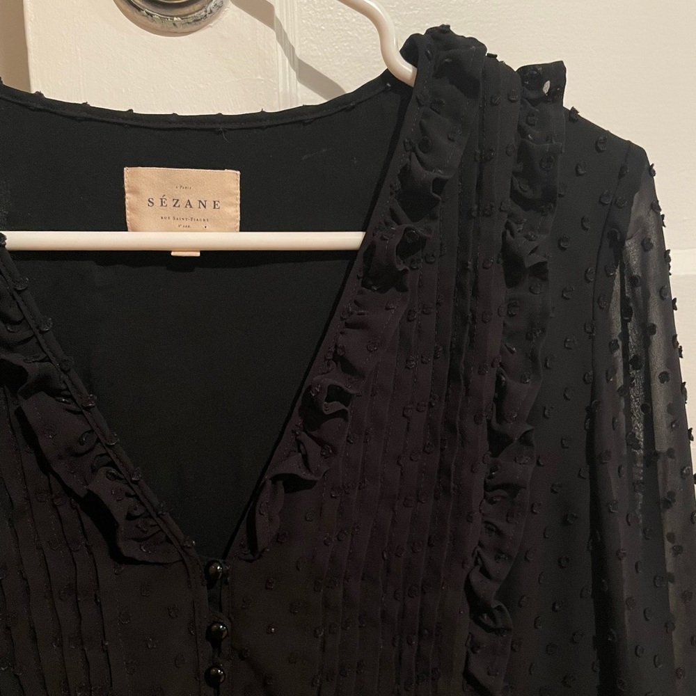 Sezane Sheer Blouse